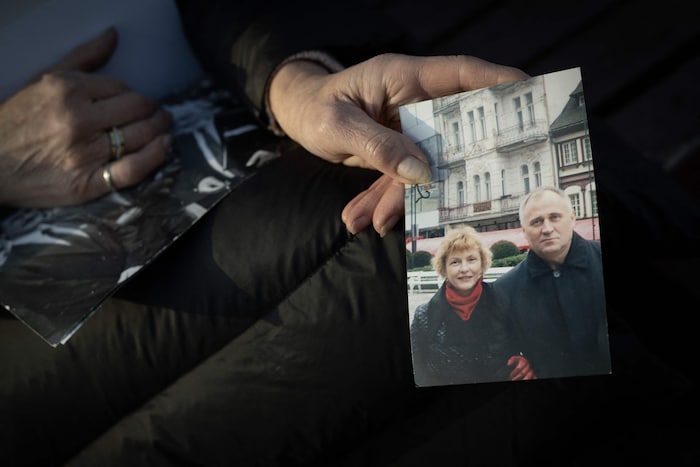 Adamwitsch zeigte dieses Foto von sich und ihrem Mann, das Anfang des Jahres aufgenommen worden ...