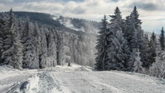 Der Hochficht präsentiert sich vor dem frühen Saisonstart schön in Weiß.