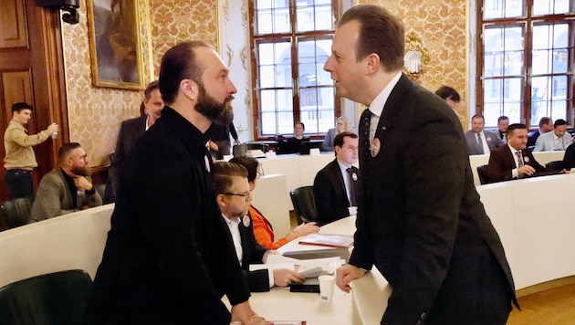 SPÖ-Chef Max Lercher (links) attackiert Landesrat Karlheinz Kornhäusl heftig.