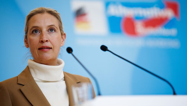 AfD-Chefin Alice Weidel lobt den „Mut der Unternehmer“, die nun offenbar vermehrt das Gespräch ...