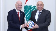 Gianni Infantino und Präsident Joseph Aoun