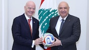 Gianni Infantino und Präsident Joseph Aoun
