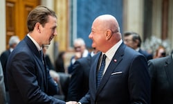 Auch die Ex-Politgröße Sebastian Kurz war zu Stockers Ansprache eingeladen.