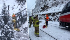 Aufgrund eines Baumsturzes in die Oberleitung strandete die S-Bahn auf freier Strecke.