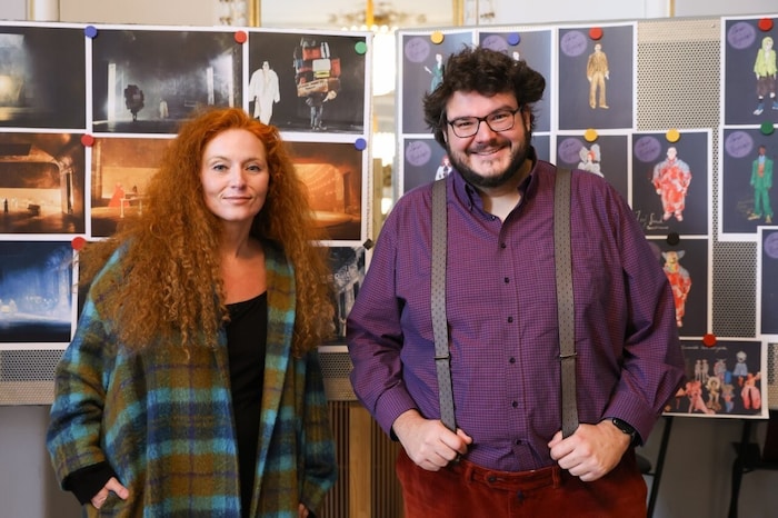 Komponistin Martina Eisenreich und Librettist Axel Ranisch bei den Proben an der Volksoper.