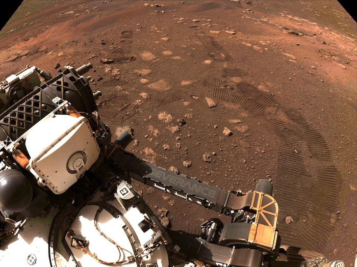 Ein „Selfie“ vom Mars-Rover „Perseverance“
