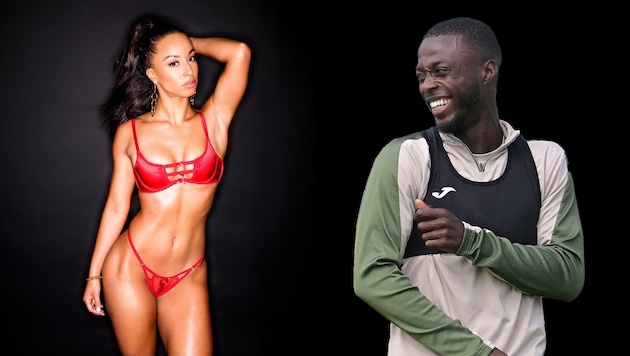 Nicolas Pepe (r.) plant offenbar eine Hochzeit mit Teanna Trump.