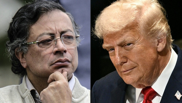 Kolumbiens Präsident Gustavo Petro schielt US-Präsident Donald Trump auf etwas anderes in ...
