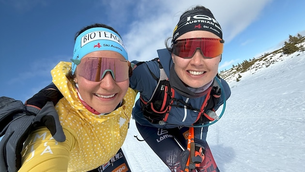 Dunja Zdouc (li.) und Anna Juppe verbrachten fast die ganze Vorbereitung gemeinsam.