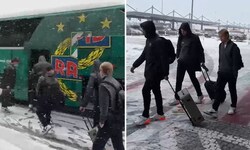 Winterlicher Empfang für Rapid! 