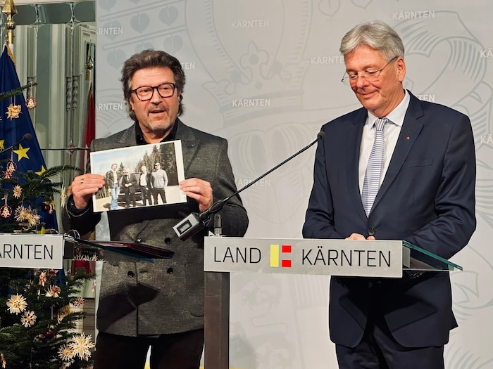 Peter Karpf (li.) leitete das Volksgruppenbüro 20 Jahre lang.