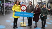 Stadträtin Ulli Sima (SPÖ) mit Neubau Bezirkschef Markus Reiter (Grüne), Mariahilfs ...