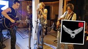 Yungblud, Steven Tyler und Joy Perry (v.l.) im Studio, um gemeinsam die überraschende EP „One ...