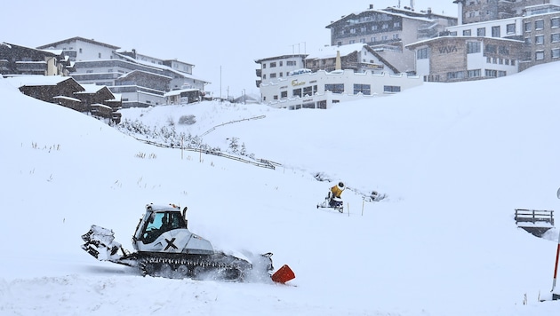 Im Kühtai laufen die letzten Vorbereitungen.