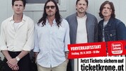 Die Brüder Jared, Nathan und Caleb mit ihrem Cousin Matthew Followill in trauter Einigkeit – ...