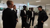 Neo-Papa Dimitri Lavalee (re.) stieß direkt in Athen zur Mannschaft.