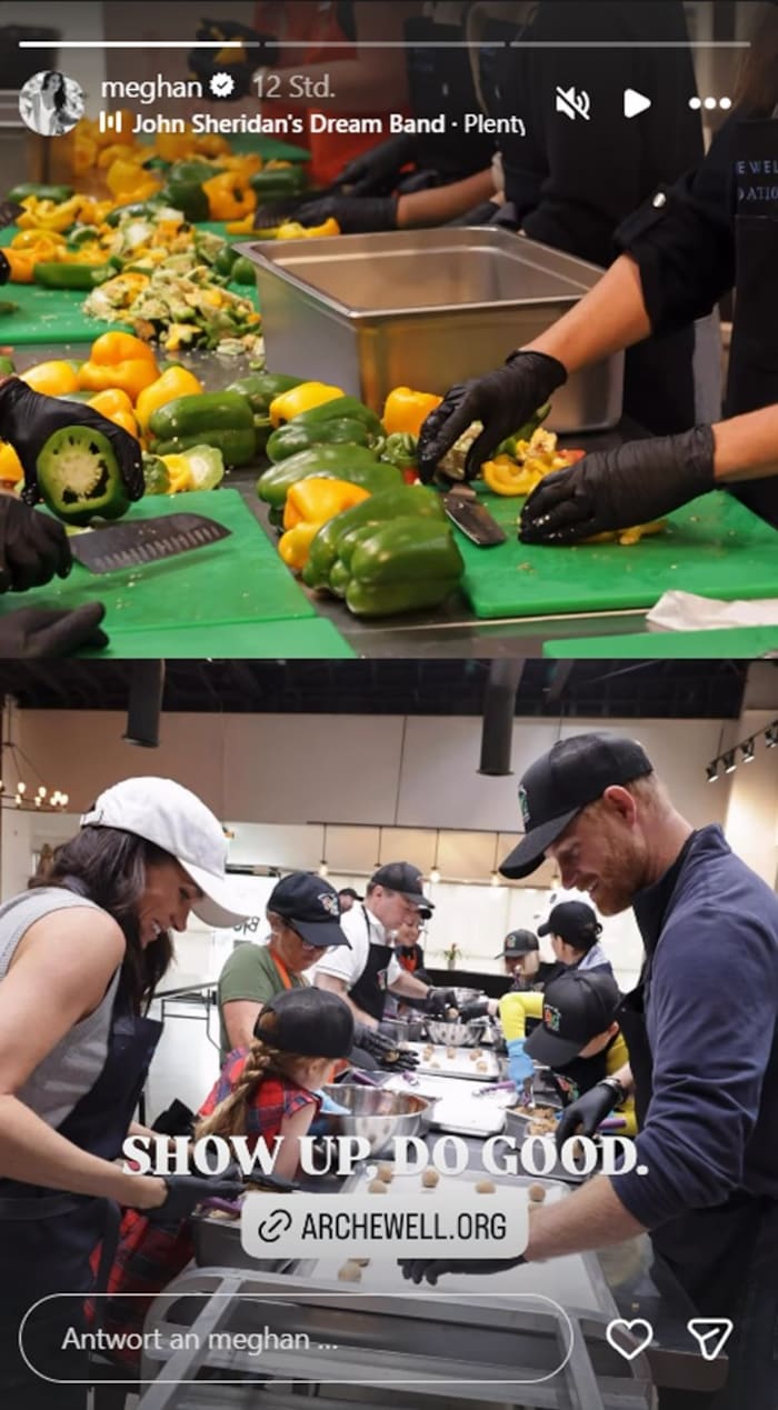 Doch nicht nur Lili, sondern auch ihr Bruder, Prinz Archie, packte kräftig mit an.