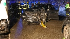 Das Fahrzeug wurde schwer beschädigt