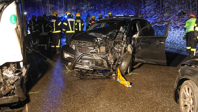 Das Fahrzeug wurde schwer beschädigt