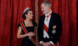 Königin Letizia war beim Staatsbankett DER Hingucker des Abends. Da kam natürlich auch König ...
