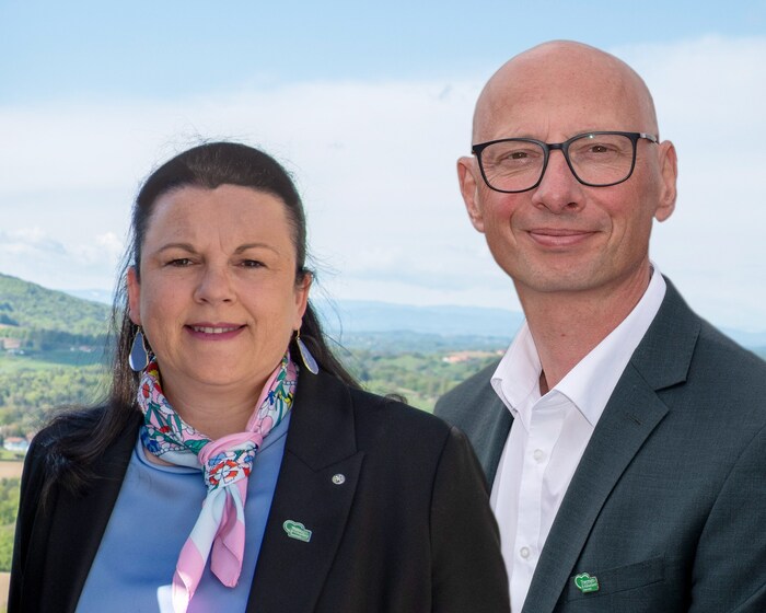 Sonja Skalnik und Christian Contola freuen sich über den Erfolg der Region Thermen- und ...