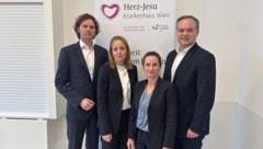 Vinzenz Kliniken-Chef David Pötz, Herz-Jesu-Krankenhaus-Geschäftsführerin Elvira Czech, ...