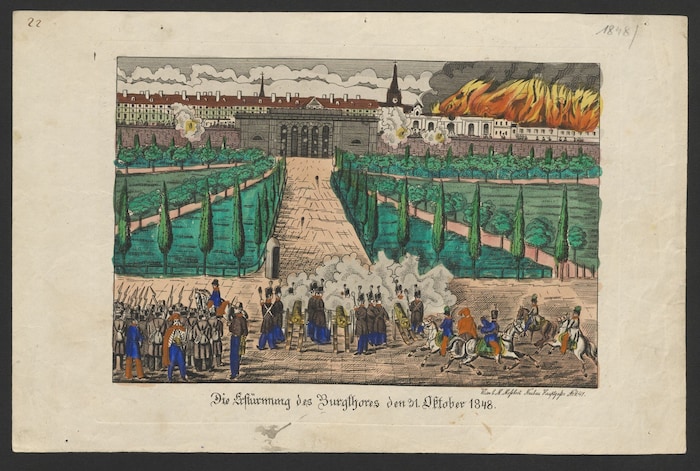 Die Erstürmung des Burgthores den 31. Oktober 1848