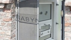 Das Babynest vor der Klinik Ottakring