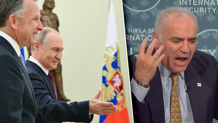 Der ausgesprochene Putin-Kritiker Garri Kasparow verlor auf einem Sicherheitsforum die Fassung.