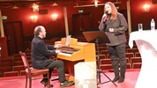 Erste Probe: Jürgen Goriupp und Elisabeth Sikora;