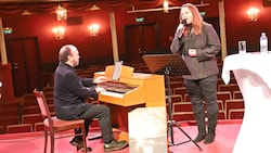 Erste Probe: Jürgen Goriupp und Elisabeth Sikora;