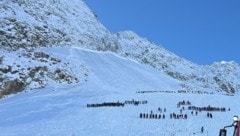 Das Unglück ereignete sich im Bereich der Daunscharte, das Gelände wurde von Rettungskräften ...