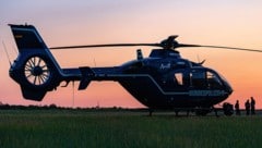 Der verdächtige Ukrainer wurde in einem Hubschrauber der Bundespolizei nach Deutschland gebracht ...