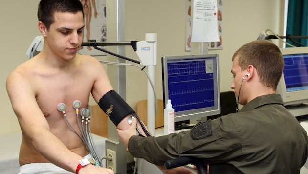 Die Burschen – aber auch Frauen – werden gründlich durchgecheckt.