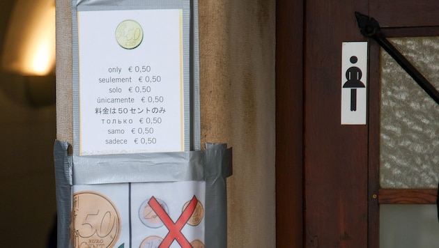 Derzeit kann nur mit einer 50-Cent-Münze bar bezahlt werden. Das soll ab 2027 auch mit Karte ...