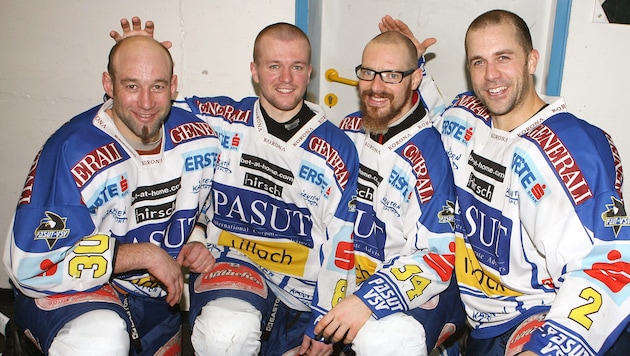 Meister 2006 mit dem VSV: Roland Kaspitz (2. v. li.) in bester Gesellschaft von Herbert ...