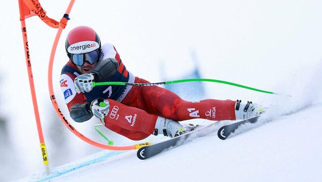 Strong performance by the ÖSV men: Vincent Kriechmayr finishes in second place.