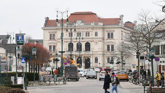 Der Hauptplatz in der niederösterreichischen Stadt Tulln