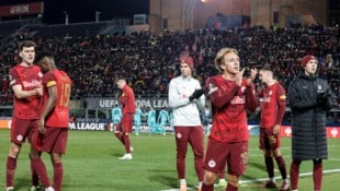 Am Ende stand den Spielern von Red Bull Salzburg die Enttäuschung ins Gesicht geschrieben. 