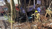 Die Insassen mussten von der Feuerwehr geborgen werden.