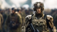 So stellt sich die KI einen Super-Soldaten vor.