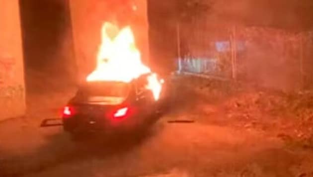 The Ukrainian was probably still alive when the car burnt out.