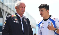 Red Bulls Motorsportberater Helmut Marko (li.) ist ein Fan von Isack Hadjar.
