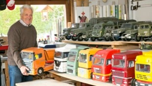 Man glaubt es kaum: All diese Modelle hat Anton Forer aus Holz gefertigt.