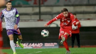 Kapfenbergs Luca Hassler ist mit sieben Toren der treffsicherste Mittelfeldspieler der Zweiten ...