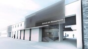 So modern kann ein denkmalgeschütztes Gebäude aussehen – Entwurf für die AHS in Hainburg.
