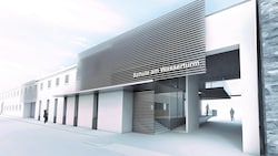 So modern kann ein denkmalgeschütztes Gebäude aussehen – Entwurf für die AHS in Hainburg.