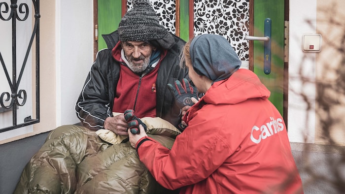 Die eisige Kälte ist eine große Gefahr.