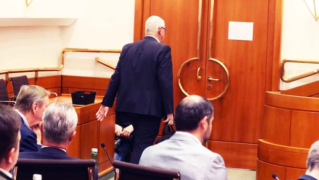 Steiner verließ den Saal vor der Abstimmung.