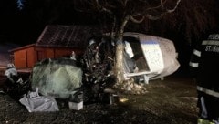 Am Auto entstand ein Totalschaden.